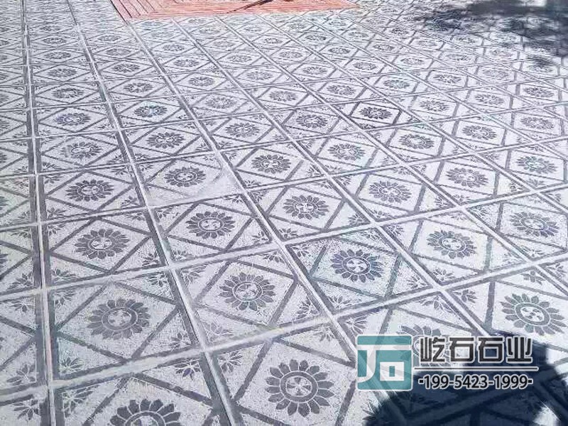 亚光面青石拼花